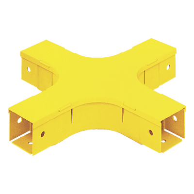 Accesorio de Canalización / 4 Vías Horizontal / 90° / Radio de Curvatura 50.8 mm (2 pulg) / 308.9 mm (12.2 in) / Amarillo