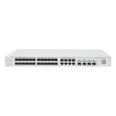 Switch Capa 3 Administrable / 24 Puertos SFP 1G / 8 Puertos Combo 10/100/1000 / 4 Puertos SFP+ 10G / 128 Gbps / 96 Mpps