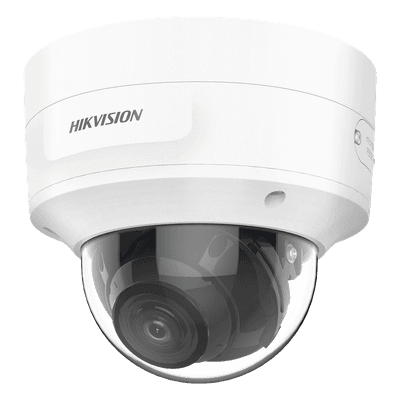 Domo IP 4 Megapixel / Lente Mot. 2.7 a 13.5 mm / 40 mts IR EXIR / Exterior IP66 / IK10 / DARKFIGHTER / Audio y Alarma I/O / PoE+ / ONVIF / Micro SD / 4 Analíticos: AcuSense, Deteccion Facial, Conteo de Personas por Cruce y Zona