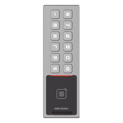 Teclado de Control de Acceso / Wi-Fi / Antivandálico IP65 & IK08 / Lector MIFARE 13.56 MHz / Huella / Bluetooth / 3,000 Usuarios