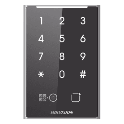 Lector de Acceso Multitecnología / Tarjetas PROX EM 125 kHz / Códigos QR / Teclado de Contraseña / RS485 y WIEGAND / IP65