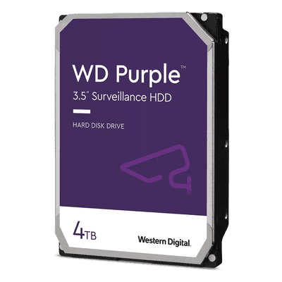 Disco Duro PURPLE de 4TB / 3 AÑOS DE GARANTÍA / Para Videovigilancia