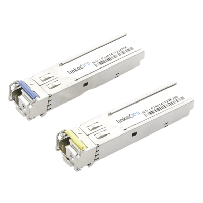 Transceptor SFP+ Industrial / 10 Gbps / Monomodo Bidireccional 1270 & 1330 nm / LC/UPC Simplex / DDM / 10 km (32,808 ft) / 2 Piezas
