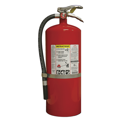 Extintor de Polvo Químico Seco / Recargable / 18 lb / Clasificación UL 6-A:80-B:C / Alcance 6 m (20 ft) / Colgador de Pared