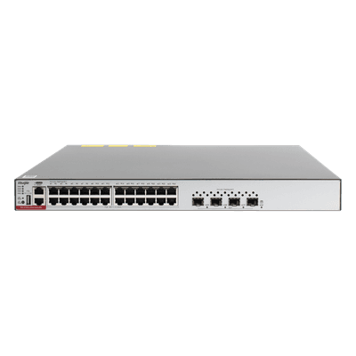 Switch L3 PoE+ / 24 Puertos Gigabit / 4 SFP+ 10G / 128 Gbps / 96 Mpps / 750W PoE / 1.45 x 1.38 x 0.14 ft