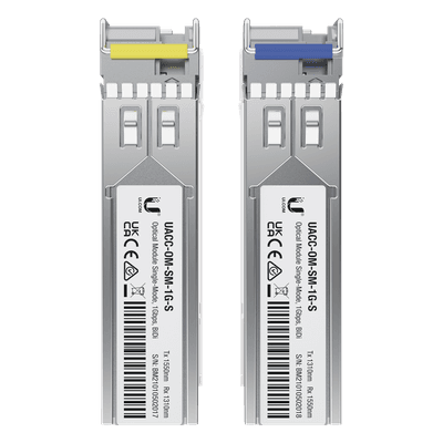Módulo SFP / 1 Gbps / BiDi Monomodo / LC Simplex / Alcance 3 km (9842.5 ft) / Pack de 2