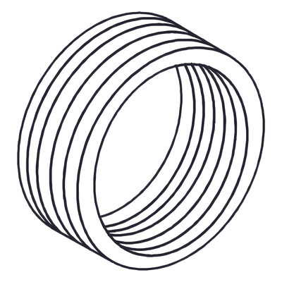 Reducción Bushing / Aluminio / 1" a 3/4" / Uretano Púrpura / Clase I, II, III / Conduit Rígido e IMC