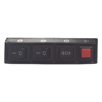 Switch de Control de Patrones de Destello / 5 Interruptores / 12 VCC / 15 A / 104 mm x 55 mm x 33 mm / 4.1 x 2.2 x 1.3 pulgadas