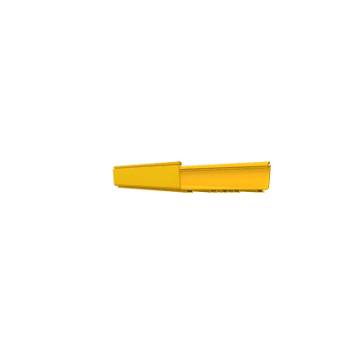 Canaleta de Enrutamiento / 12x4 Pulgadas / PVC Rígido UL 94V-0 / 3 m (9.8 ft) de Largo / Sistema QuikLock / Color Amarillo
