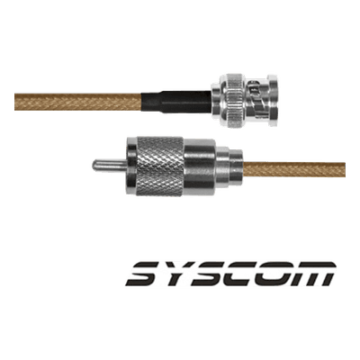 Jumper Coaxial / BNC Macho a UHF Macho / RG142 / 30 cm / 0.98 ft