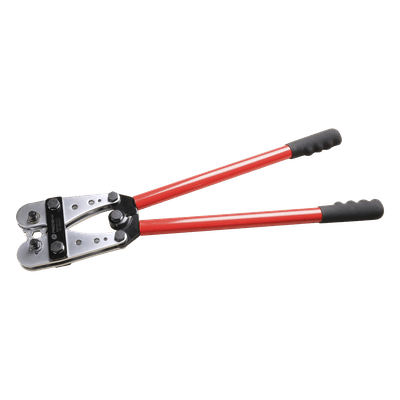 Pinza para Ponchar o Crimpar Terminales / 8 AWG a 4/0 AWG / 2 Troqueles Giratorios 8 Posiciones / Bloqueo de Precisión