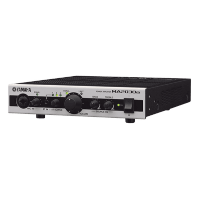 Mezclador Amplificador / 2 Canales / 30 W por Canal / 1 Zona / Baja y Alta Impedancia / 2 Entradas de Micrófono / Entrada Auxiliar