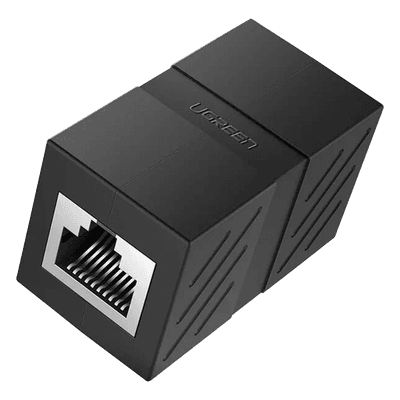 Acoplador (Extensor de Cable Ethernet RJ45 a RJ45) | 1000Mbps | Compatibilidad con Cat7 Cat6A Cat6 Cat5e | Compatible con POE | Ignífugo | ABS