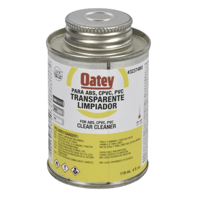 Limpiador de tubería / 946 ml (32 oz) / PVC, CPVC y ABS / Evaporación rápida / 4°C a 43°C