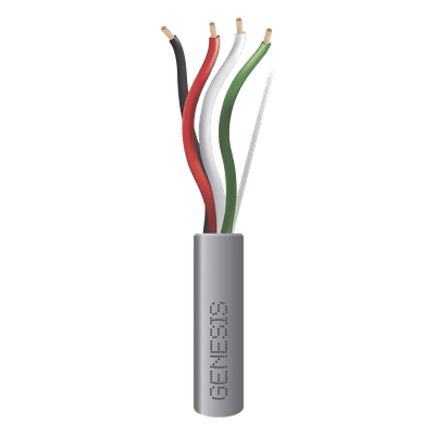 Cable para Alarma / 4 Conductores 16 AWG / 2 Pares / Riser / 152 m (500 ft) / Gris