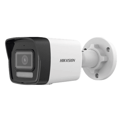 Bala IP 6 Megapixel / Lente 2.8 mm / Dual Light (30 mts IR + 30 mts Luz Blanca) / Micrófono Integrado / ACUSENSE Lite / Exterior IP67 / H.265 / PoE