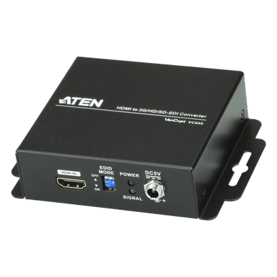Conversor HDMI a SDI / 3G-SDI / HD-SDI / SD-SDI / 2 Salidas BNC / 1080p60 / Alcance 300 m (984.3 ft)