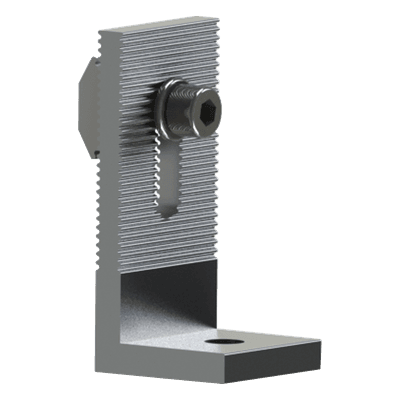 Soporte L / Aluminio Anodizado / 40 x 40 x 85 mm / 0.13 x 0.13 x 0.28 ft / 18 g / Rieles 5 y 8 mm