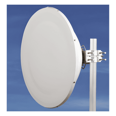 Antena Direccional / 35 dBi / 4.9 - 6.4 GHz / Parábola 1200 mm / Guía de Onda / Polaridad Dual 90° y 45° / Resistencia Viento 210 km/h (689 ft)