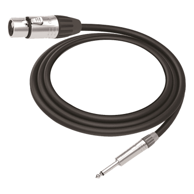 Cable de Audio / XLR 3 Polos Hembra a Plug 1/4 in Mono / Longitud 5 m (16.4 ft) / Conectores Seetronic Serie M / Blindado