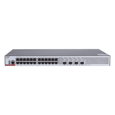 Switch Capa 3 / 24 Puertos Gigabit / 4 SFP+ 10Gb / Doble Chip Alta Disponibilidad / Redes Empresariales y Campus