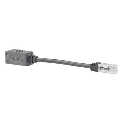 Adaptador de seguridad anti-desconexión / Cat 6A UTP / CM / 20.3 cm (8 pies) / Jack a Plug