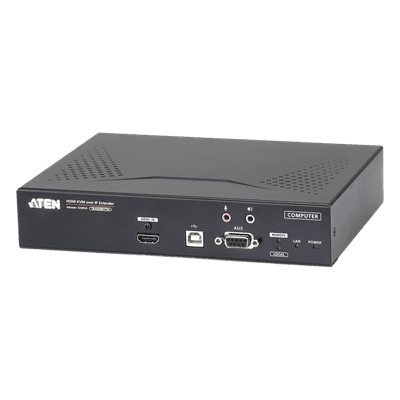 Extensor KVM sobre IP / 4K UHD 60Hz / HDMI 2.0 / USB 2.0 / Fibra Óptica / 22.75x17.16x5.48 cm