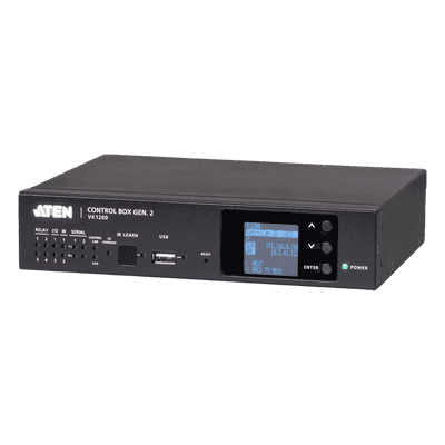 Sistema de Control Compacto / CPU Cuatro Núcleos / 1 GB RAM / LAN Dual Aislada / Resolución 1920x1200 / 10 Usuarios Simultáneos / 1U