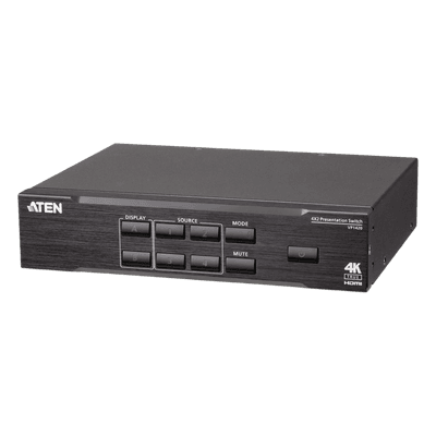 Matrix Switch de Presentación 4x2 / True 4K / Escalador Integrado / HDMI 5m 16ft / HDR / HDCP 2.2