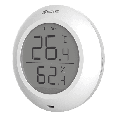 Sensor de Temperatura y Humedad / Zigbee 2.4GHz / Pantalla LCD / Batería CR2450 3V / -10°C a +60°C / 5.28 x 2.03 in