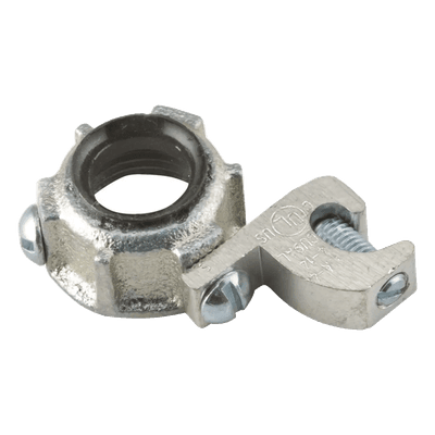 Conector para Conduit Rígido IMC / 1 in (25.4 mm) / Hierro Maleable / Orejeta de Conexión a Tierra / UL y CSA