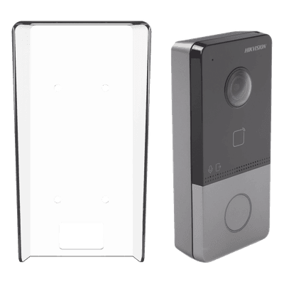Kit Videoportero IP + Carcasa protectora 2 Megapixel  / PoE Estandar / IP65  / Apertura desde Hik-connect / Soporta 1 Departamento y Hasta 6 Monitores / Soporta Tarjetas Mifare / 1 Salida Relay