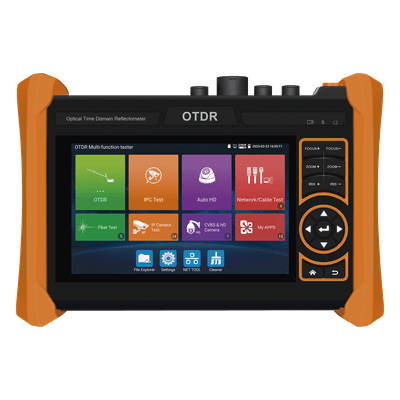 Tester Profesional OTDR y Video | Fibra Óptica | Cámaras IP | Cableado y Redes| Pantalla 5.4" Táctil | Soporta 4K/8K | HDMI/VGA | Medidor Potencia Óptica | Alcance 150KM | Localizador Fallos VFL | PoE Integrado | WiFi | In