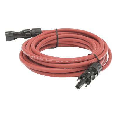 Cable Fotovoltaico / 2.5 m (8.2 ft) / 10 AWG / MC4-M Ambos Extremos / Rojo