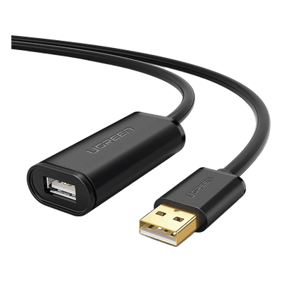 Cable de Extensión Activo USB 2.0 / 30 Metros / Macho-Hembra / Booster individual FE1.1S incorporado / Velocidad de hasta 480 Mbps / Ideal para impresoras, consolas , Webcam, etc.