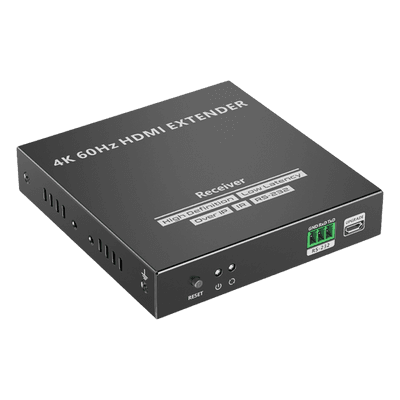 Receptor Compatible para Kit TT582 | 4K @60Hz | Cat 6, 6a y 7 |  hasta 120 metros |