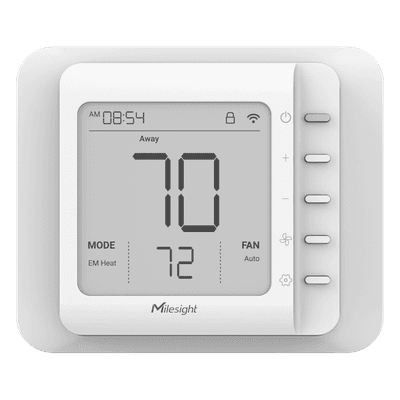 Termostato LoRaWAN / 4 Etapas Calefacción + 2 Refrigeración / Control HVAC Inalámbrico / Automatización de Edificios
