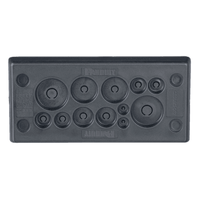 Pasacables Rectangular de Membrana / IP66 / 12 Orificios / Cables 3 mm a 20 mm / 3.39" x 1.42" / 4.8" (121.9 mm) de Largo
