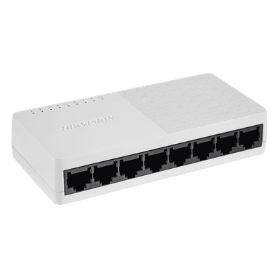 Switch Gigabit de Escritorio / 8 Puertos 10/100/1000 Mbps / Diseño Compacto / Operación Silenciosa / Fuente de Alimentación Incluida