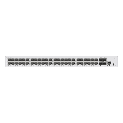 Switch Capa 3 Administrable / 48 Puertos Gigabit / 4 Puertos 10GE SFP+ Uplink / 176 Gbps / iStack / ERPS