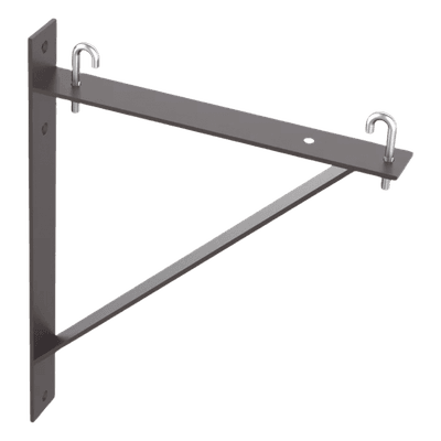 Kit de Soporte Triangular a Pared / Acero / 6 y 12 in / 0.5 y 1 ft / Negro