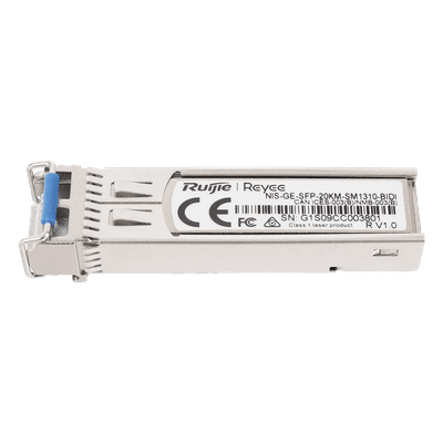Transceptor SFP Industrial / BIDI Monomodo / 1 Gbps / 20 km (65616.80 ft) / TX 1310 nm / RX 1550 nm / Hot Swapping / -40° a 85° C