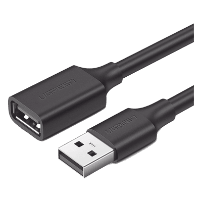 Cable Extensor USB 2.0 A a A | 1 metro | Macho-Hembra | Ultra Durabilidad | Núcleo de Cobre Estañado 28/22 AWG | Blindaje Interior Múltiple / Ideal para teclado, mouse, impresoras, etc.