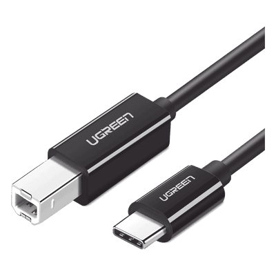 Cable de Impresora o escáner USB-C | 1m (6 pies) | USB Tipo C a USB 2.0 Tipo B | Soporta Thunderbolt 3 | Alta velocidad | DAC | Compatible con Brother HP, Canon, Lexmark, Epson, Dell, Xerox, Samsung, etc.