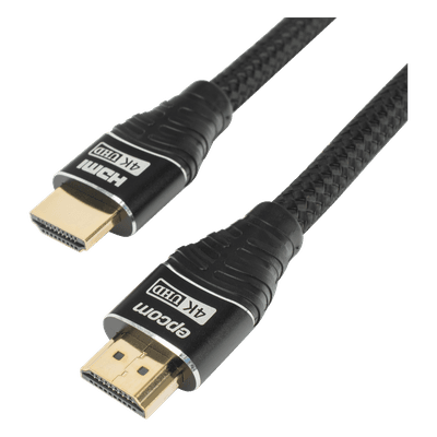 Cable HDMI de 3 Metros (9.84 Pies) | Alta Definición | Longitud | Versión 2.0 | Alta Velocidad 18Gbps | 4K@60Hz | Conectores Chapados en Oro | Tipo Redondo