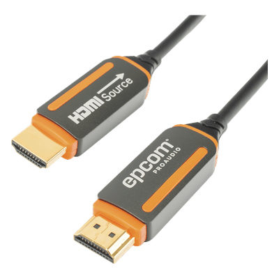 Cable HDMI de Fibra Óptica de 15 Metros (49.21 Pies) | Alta Definición | Versión 2.0 | Alta Velocidad 18Gbps | 4K@60Hz | HDCP 2.2 | Resistente a EMI y RFI