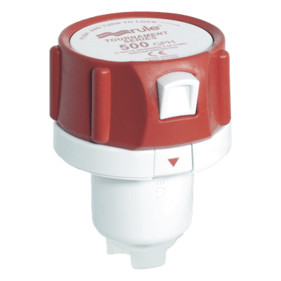 Bomba de reemplazo / 500 GPH (1893 LPH) / 12V DC / 2.5A fusible / 1.1 pies cúbicos por hora