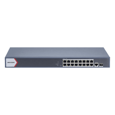 Switch PoE+ Monitoreable / 16 Puertos Gigabit / 1 Puerto Uplink Gigabit / 1 Puerto SFP / Alcance Extendido 300 m (984.3 ft) / 130 W / Gestión en Nube