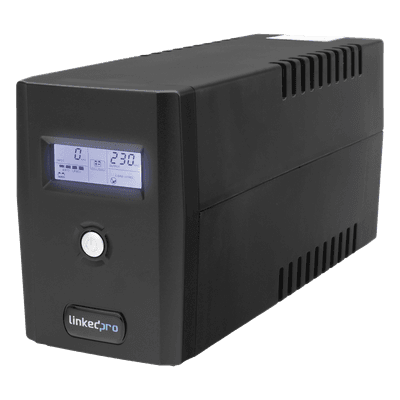 UPS 800VA/480 W Pantalla LCD / Línea Interactiva 120Vca / 6 tomas 5-15R (4 Respaldadas) / Regulación de Voltaje / Protección RJ45