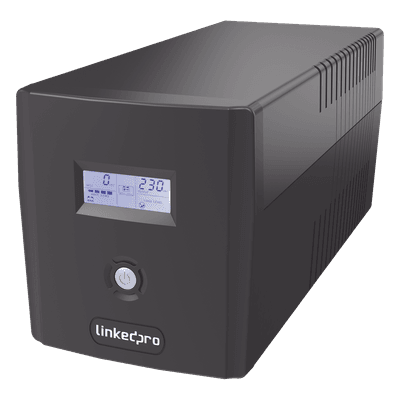UPS 1000VA/600 W Pantalla LCD / Línea Interactiva 120Vca / 6 tomas 5-15R (4 Respaldadas) / Regulación de Voltaje / Protección RJ45